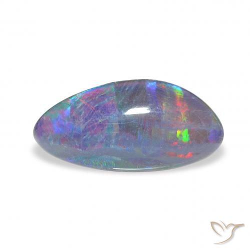 2.36ct Naturale Multicolore Tripletto di opale, Taglio a fantasia, Opaco, Photo A