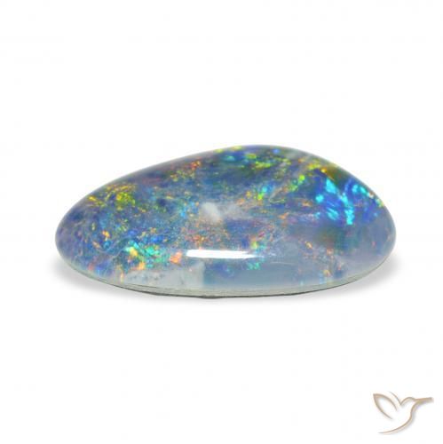 Tripletto di opale Multicolore naturale da 3.45 ct, Taglio a fantasia, Opaco