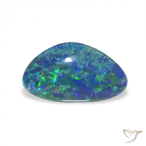 2.33ct Multicolore Tripletto di opale, Taglio a fantasia, Opaco