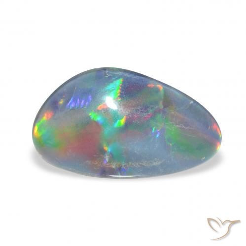 3.13ct Multicolore Tripletto di opale, Taglio a fantasia, Opaco