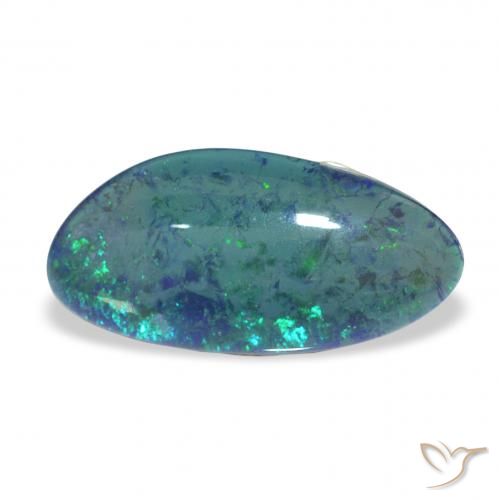 3.16ct Naturale Multicolore Tripletto di opale, Taglio a fantasia, Opaco, Photo A
