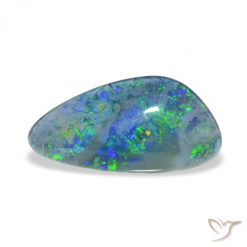 4.12ct Multicolore Tripletto di opale, Taglio a fantasia, Opaco