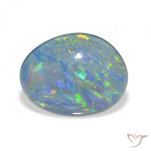 9.36ct Multicolore Tripletto di opale, Taglio a fantasia, Opaco