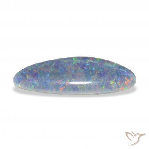 Tripletto di opale Multicolore naturale da 7.89 ct, Taglio a fantasia, Opaco