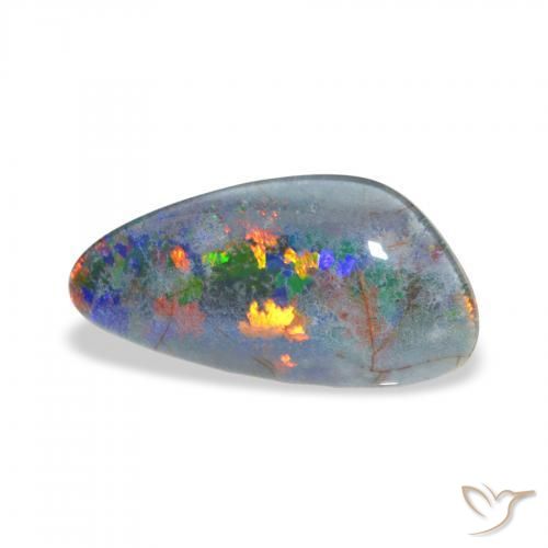 Tripletto di opale Multicolore naturale da 3.56 ct, Taglio a fantasia, Opaco