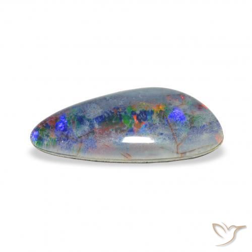 Tripletto di opale Multicolore naturale da 3.56 ct, Taglio a fantasia, Opaco