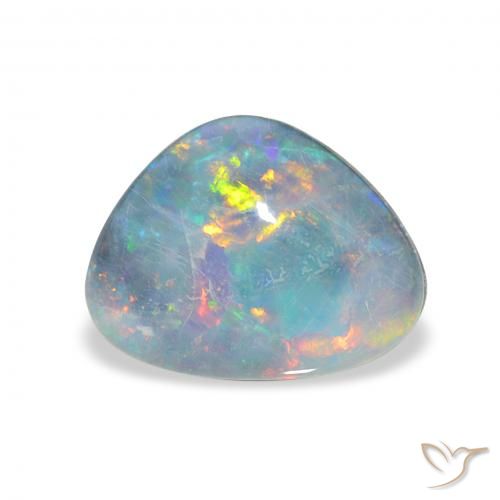 4.46ct Multicolore Tripletto di opale, Taglio a fantasia, Opaco