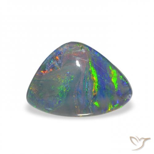 2.49ct Multicolore Tripletto di opale, Taglio a fantasia, Opaco