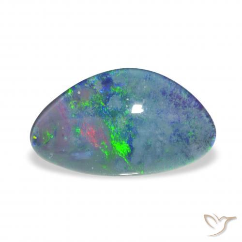 3.85ct Multicolore Tripletto di opale, Taglio a fantasia, Opaco