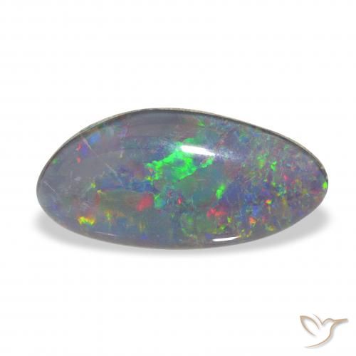 3.28ct Multicolore Tripletto di opale, Taglio a fantasia, Opaco