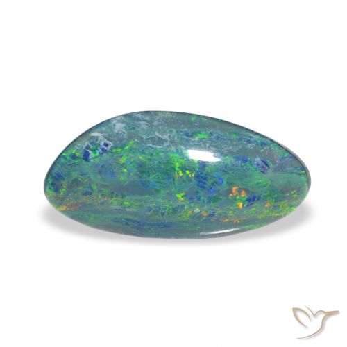 2.38ct Multicolore Tripletto di opale, Taglio a fantasia, Opaco