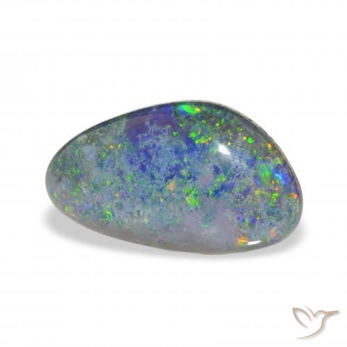 Tripletto di opale Multicolore naturale da 3.81 ct, Taglio a fantasia, Opaco