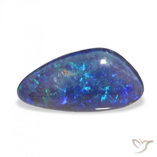3.90ct Multicolore Tripletto di opale, Taglio a fantasia, Opaco