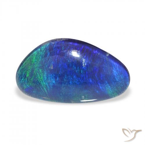 4.43ct Multicolore Tripletto di opale, Taglio a fantasia, Opaco