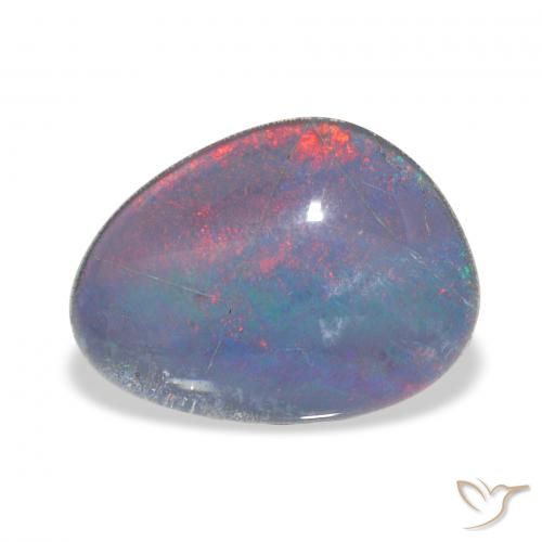 6.65ct Multicolore Tripletto di opale, Taglio a fantasia, Opaco