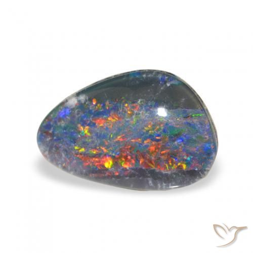 Tripletto di opale Multicolore naturale da 1.73 ct, Taglio a fantasia, Opaco