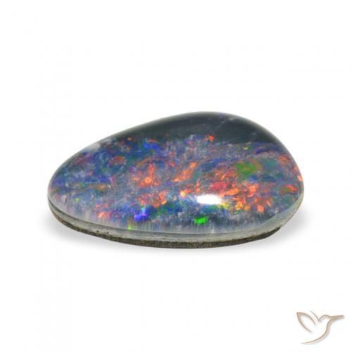 Tripletto di opale Multicolore naturale da 1.73 ct, Taglio a fantasia, Opaco