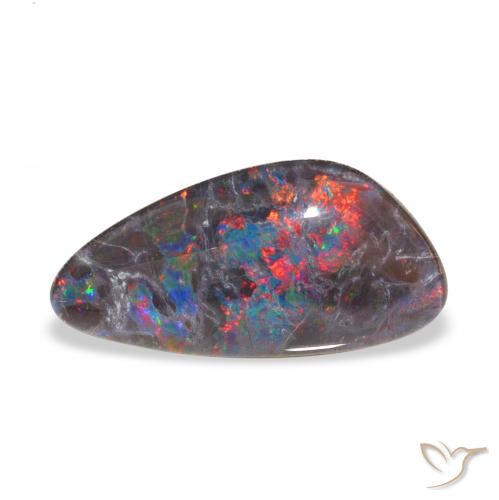4.04ct Multicolore Tripletto di opale, Taglio a fantasia, Opaco