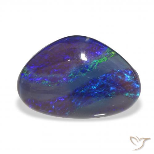 7.24ct Multicolore Tripletto di opale, Taglio a fantasia, Opaco