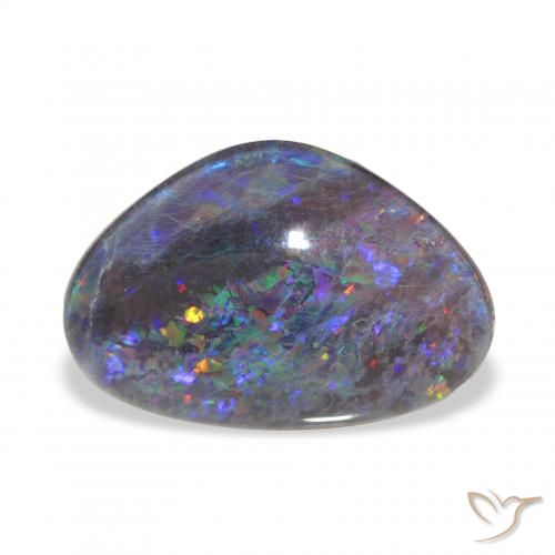Tripletto di opale Multicolore naturale da 6.63 ct, Taglio a fantasia, Opaco