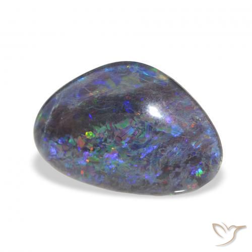 Tripletto di opale Multicolore naturale da 6.63 ct, Taglio a fantasia, Opaco