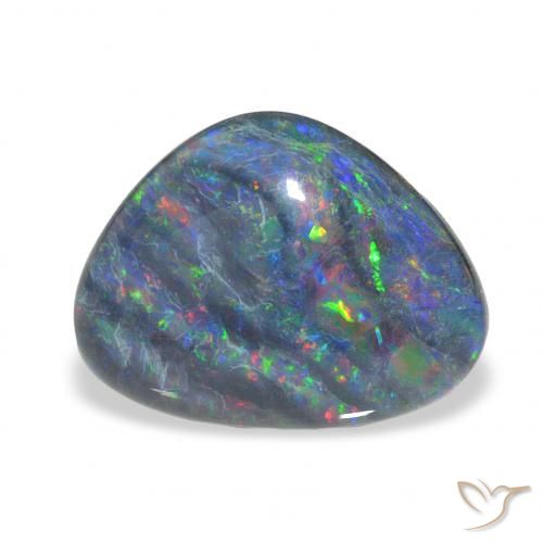 4.27ct Multicolore Tripletto di opale, Taglio a fantasia, Opaco