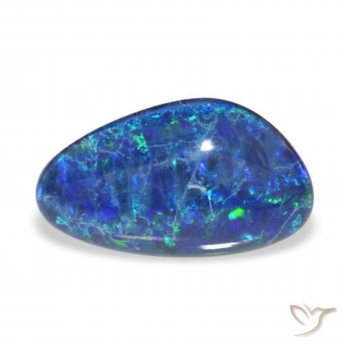 3.67ct Multicolore Tripletto di opale, Taglio a fantasia, Opaco