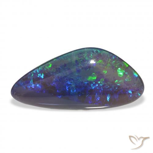 7.68ct Multicolore Tripletto di opale, Taglio a fantasia, Opaco