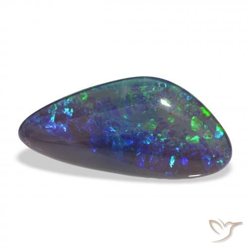 Tripletto di opale Multicolore naturale da 7.68 ct, Taglio a fantasia, Opaco