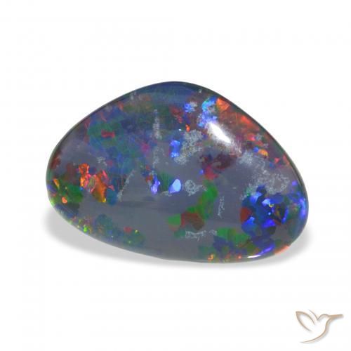 Tripletto di opale Multicolore naturale da 6.50 ct, Taglio a fantasia, Opaco