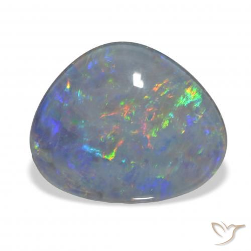 8.11ct Multicolore Tripletto di opale, Taglio a fantasia, Opaco