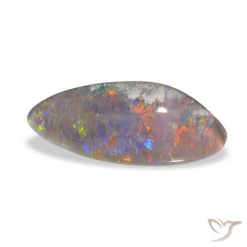 Tripletto di opale Multicolore naturale da 2.41 ct, Taglio a fantasia, Opaco
