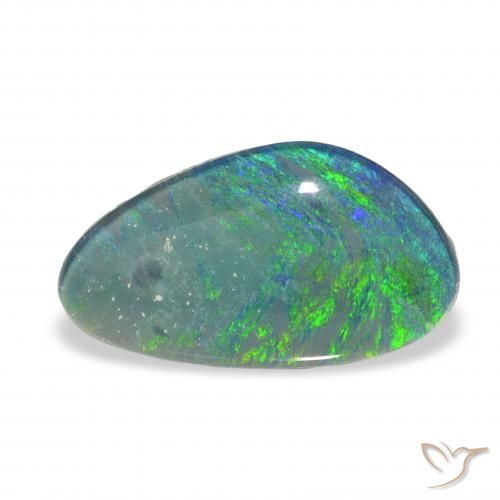 3.35ct Multicolore Tripletto di opale, Taglio a fantasia, Opaco