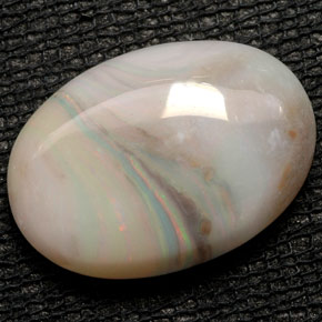Opale naturale multicolore da 6,06 ct, trasparente, trasparente/traslucido