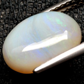 Opale naturale multicolore da 2,76 ct, trasparente, trasparente/traslucido