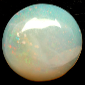 Opale naturale multicolore da 1,88 ct, trasparente, trasparente/traslucido