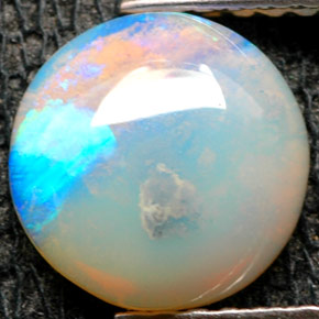 Opale naturale multicolore da 1,11 ct, trasparente, trasparente/traslucido