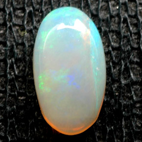 Opale naturale multicolore da 0,63 ct, trasparente, trasparente/traslucido