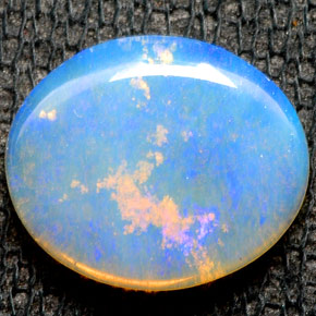 Opale naturale multicolore da 1,54 ct, trasparente, trasparente/traslucido