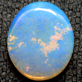 Opale naturale multicolore da 1,54 ct, trasparente, trasparente/traslucido