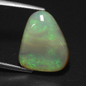 Opale naturale multicolore da 10,15 ct, trasparente, trasparente/traslucido