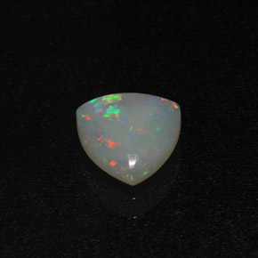 Opale naturale multicolore da 0,64 ct, trillion, traslucido