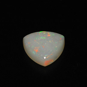 Opale naturale multicolore da 0,75 ct, trasparente, trasparente/traslucido