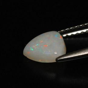 Opale naturale multicolore da 0,75 ct, trasparente, trasparente/traslucido