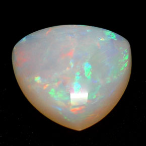 Opale naturale multicolore da 0,68 ct, trasparente, trasparente/traslucido