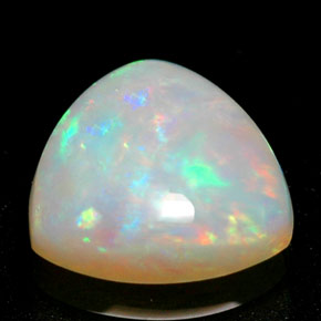 Opale naturale multicolore da 0,68 ct, trasparente, trasparente/traslucido