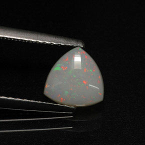 Opale naturale multicolore da 0,58 ct, trasparente, trasparente/traslucido