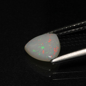 Opale naturale multicolore da 0,58 ct, trasparente, trasparente/traslucido
