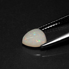 Opale naturale multicolore da 0,70 ct, trasparente, trasparente/traslucido