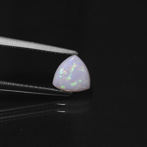 Opale naturale multicolore da 0,66 ct, trasparente, trasparente/traslucido